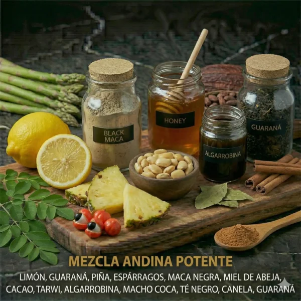 Smart Factor XXX Factor X Company ingredientes naturales maca negra guaraná cacao miel limón