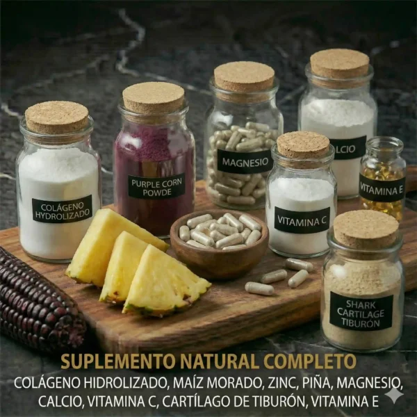 Colágeno Maíz Morado Factor X Company – Vitamina C, Zinc y Minerales Colágeno Maíz Morado Factor X Company con vitamina c zinc magnesio calcio
