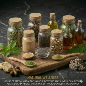 Gommi Factor Factor X Company ingredientes stevia maca sacha inchi chía valeriana